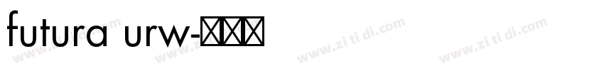 futura urw字体转换